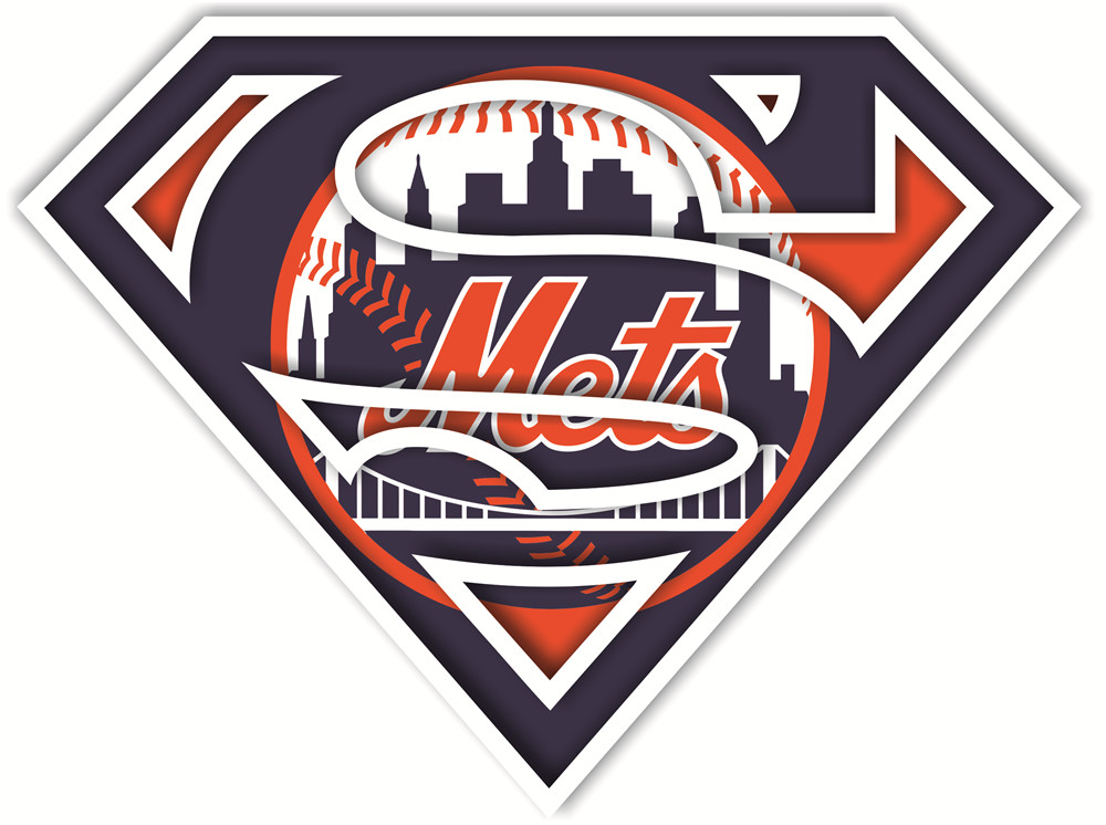 New York Mets superman logos fabric transfer